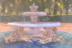 Borghese gardens (Unframed) original painting Madeleine R Studio